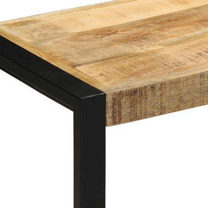 bænk 60x35x45 cm massivt ru mangotræ