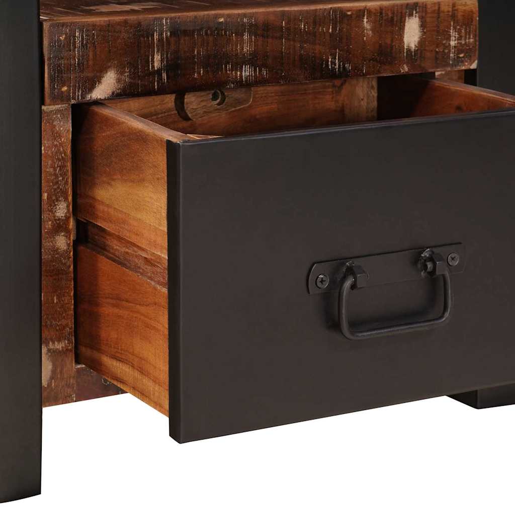 Stumtjener Flerfarvet 40 x 40 x 90 cm Massivt genbrugstræ