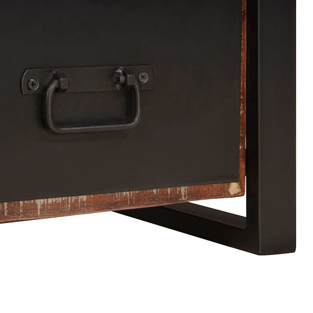 Stumtjener Flerfarvet 40 x 40 x 90 cm Massivt genbrugstræ