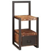 Stumtjener Flerfarvet 40 x 40 x 90 cm Massivt genbrugstræ