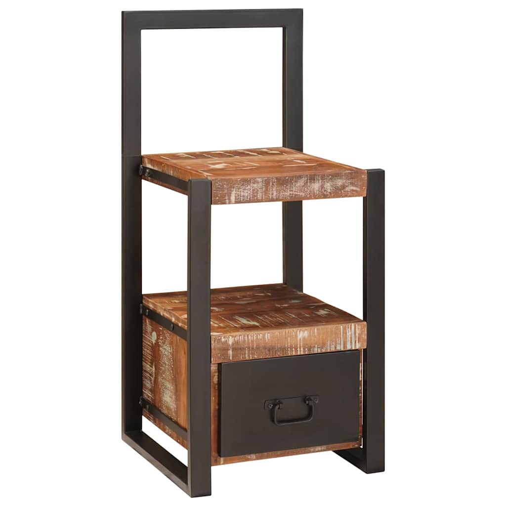 Stumtjener Flerfarvet 40 x 40 x 90 cm Massivt genbrugstræ