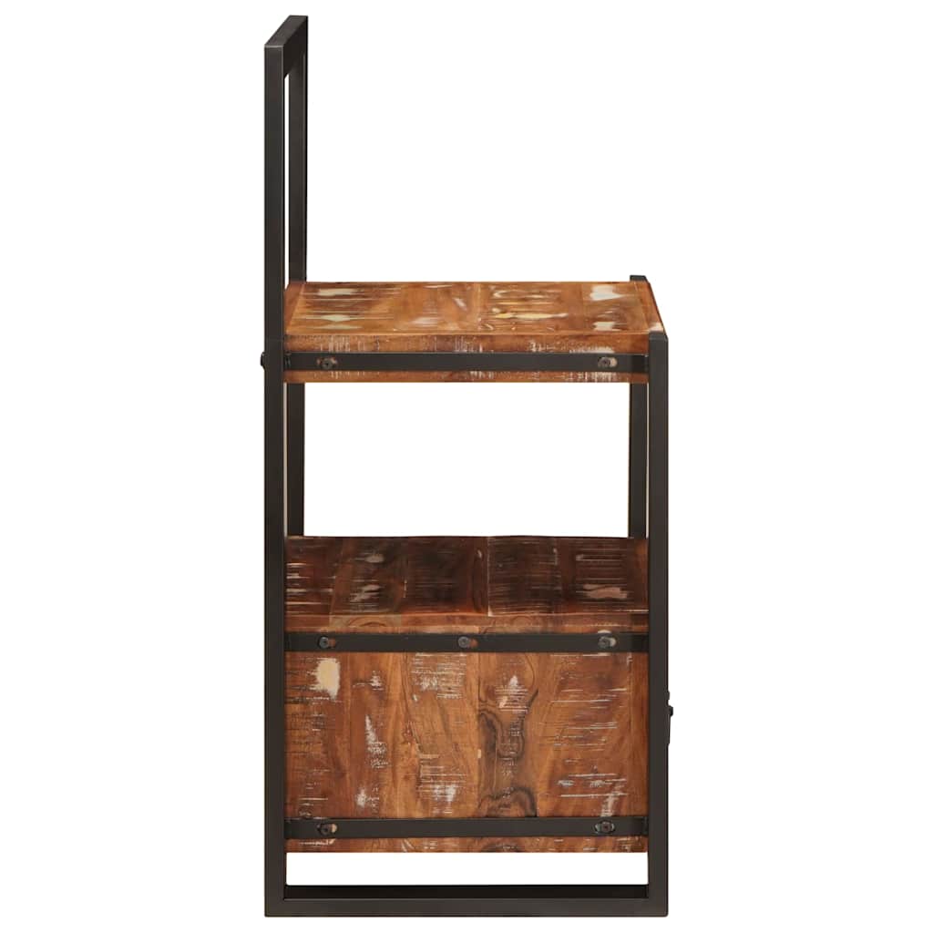 Stumtjener Flerfarvet 40 x 40 x 90 cm Massivt genbrugstræ