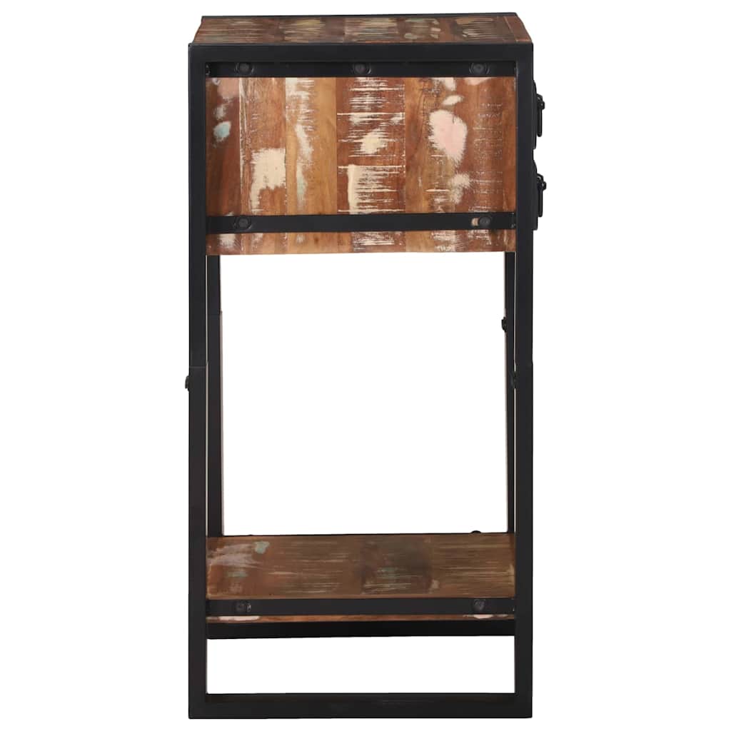 Endebord Flerfarvet 40 x 40 x 80 cm Solid genbrugs træ