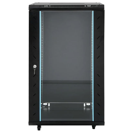 netværksskab 60x60x120 cm 18U 19" IP20 sort