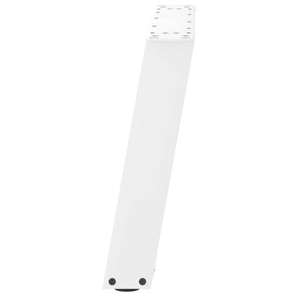 sofabordsben U-formet 2 stk. hvid 50x(42-43) cm stål