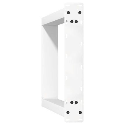 konsolbordben U-formet 2 stk. hvid 38 x (72-73) cm stål