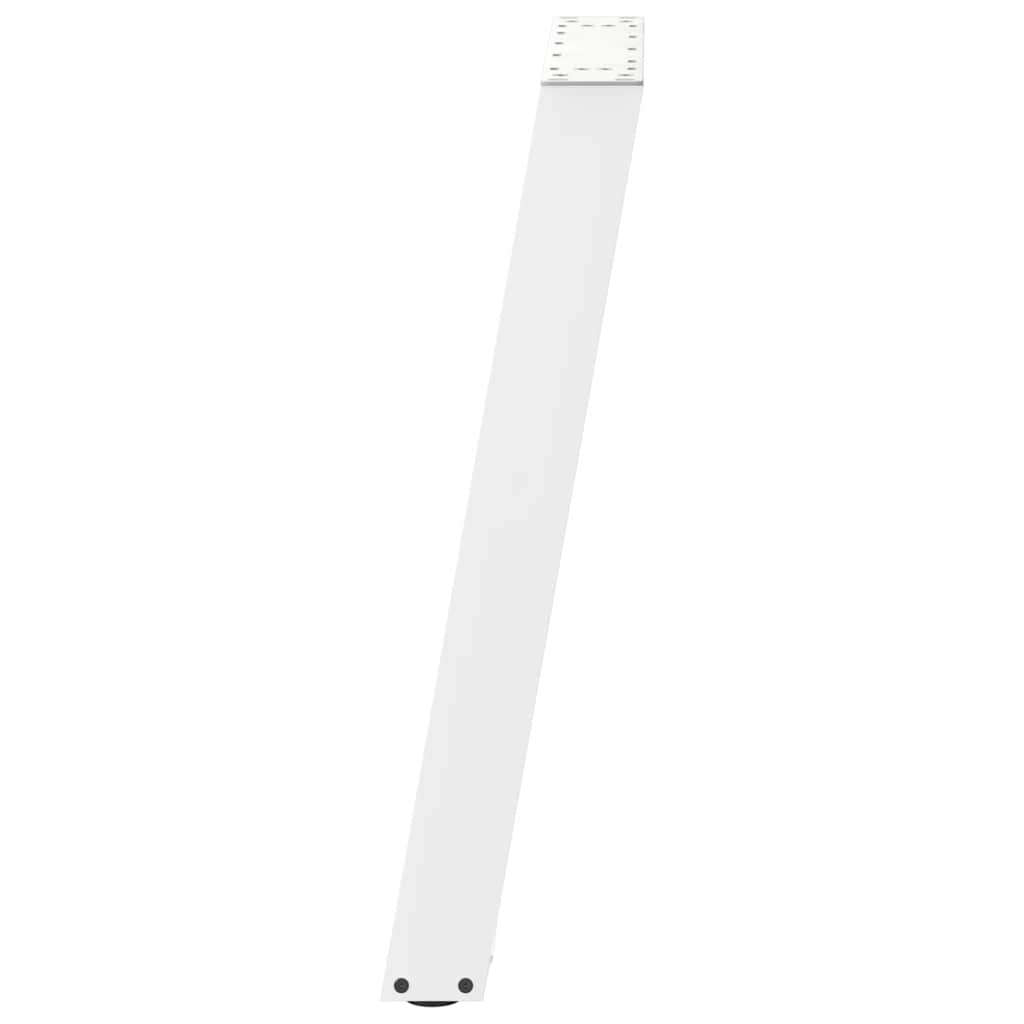 spisebordsben U-formet 2 stk. hvid 50x(72-73) cm stål