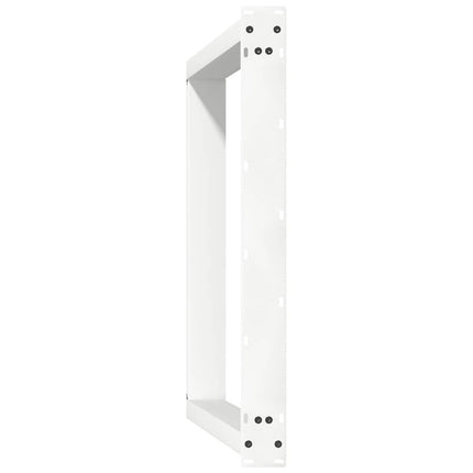 spisebordsben U-formet 2 stk. hvid 70 x (72-73) cm stål