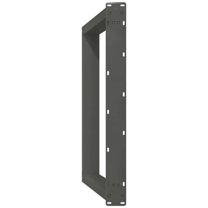 spisebordsben U-formet 2 stk. antracit 70 x (72-73) cm stål