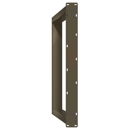 spisebordsben U-formet 2 stk. naturstål 90 x (72-73) cm stål