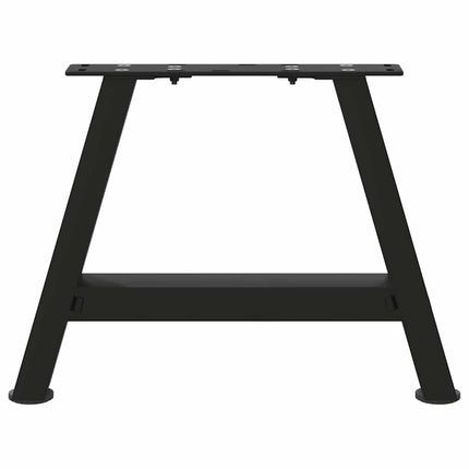 sofabordsben A-formet 2 stk. sort 30x(30-31) cm stål