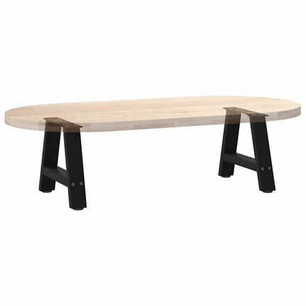 sofabordsben A-formet 2 stk. sort 30x(30-31) cm stål