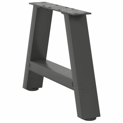 sofabordsben A-formet 2 stk. antracit 30x(30-31) cm stål