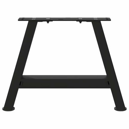 sofabordsben A-formet 2 stk. sort 50x(30-31) cm stål