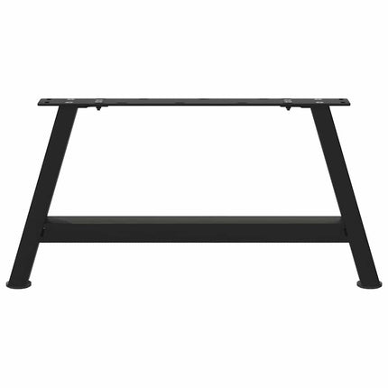 sofabordsben A-formet 2 stk. sort 60 x (30-31) cm stål