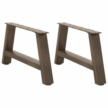 sofabordsben A-formet 2 stk. 60x(30-31) cm stål