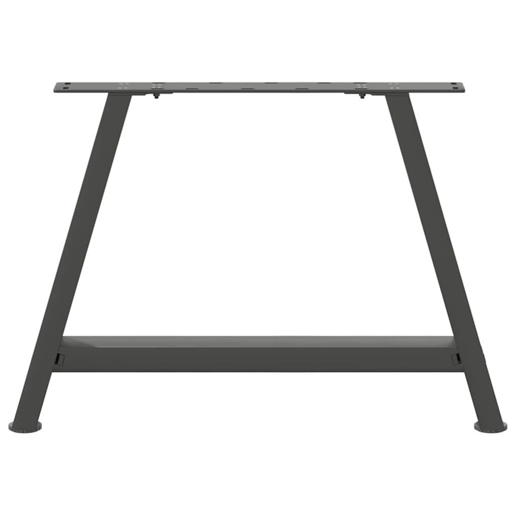 sofabordsben A-formet 2 stk. antracit 60 x (42-43) cm stål