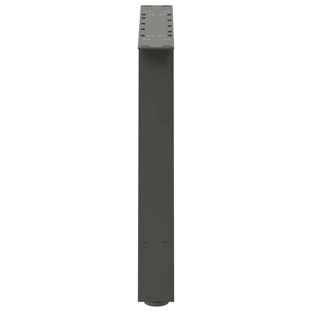 sofabordsben A-formet 2 stk. antracit 60 x (42-43) cm stål