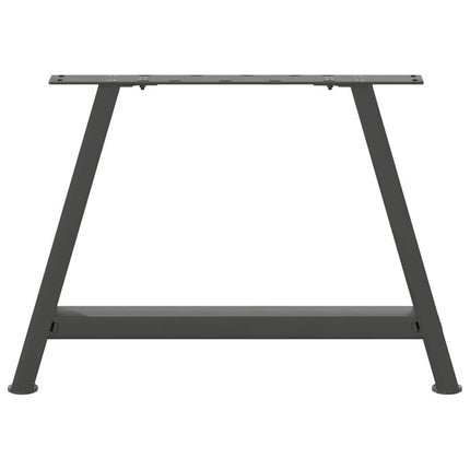sofabordsben A-formet 2 stk. antracit 70x(42-43) cm stål