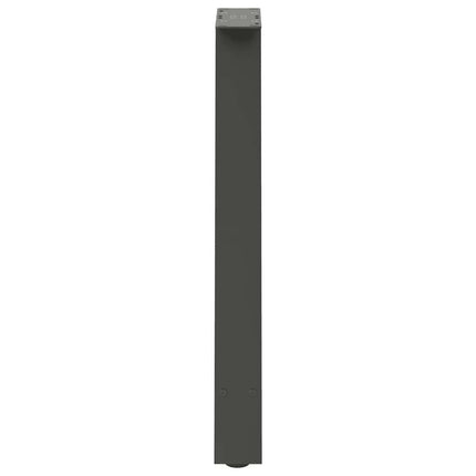 spisebordsben A-formet 2 stk. antracit 60 x (72-73) cm stål