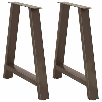 spisebordsben A-formet 2 stk. 70 x (72-73) cm stål