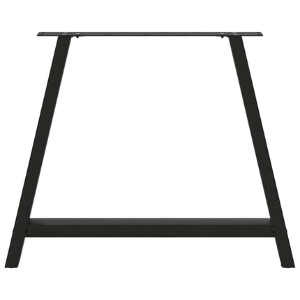 spisebordsben A-formet 2 stk. sort 90 x (72-73) cm stål