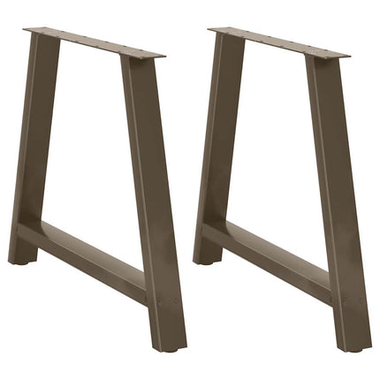 spisebordsben A-formet 2 stk. 100x(72-73) cm stål