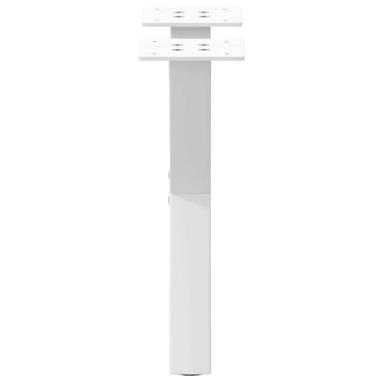 sofabordsben X-formet 2 stk. hvid 30x(30-31) cm stål