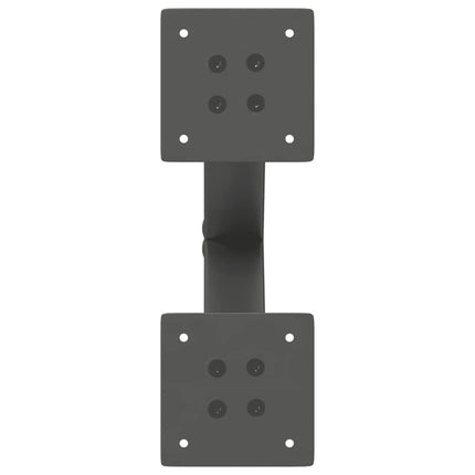 sofabordsben X-formet 2 stk. antracit 30x(30-31) cm stål