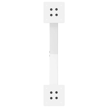 sofabordsben X-formet 2 stk. hvid 50x(30-31) cm stål