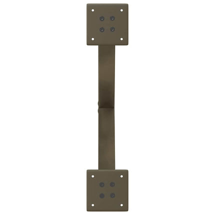 sofabordsben X-formet 2 stk. naturstål 50x(30-31) cm stål