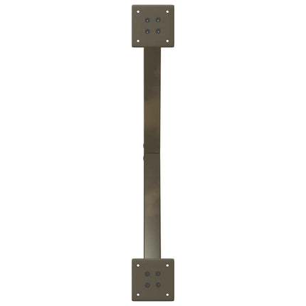 sofabordsben X-formet 2 stk. naturstål 70x(30-31) cm stål