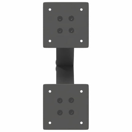 sofabordsben X-formet 2 stk. antracit 28 x (42-43) cm stål