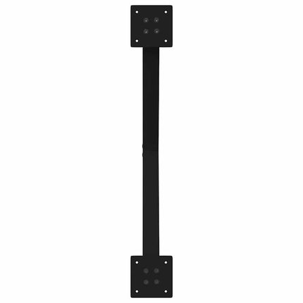 sofabordsben X-formet 2 stk. sort 70 x (42-43) cm stål