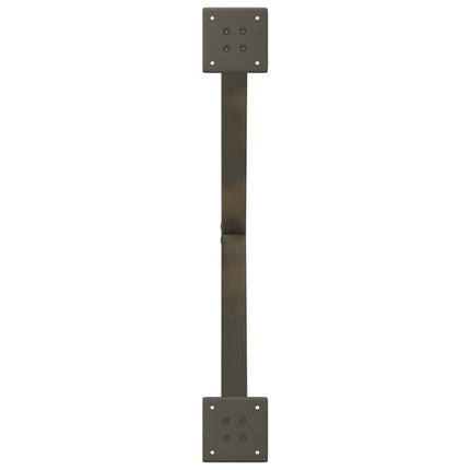 sofabordsben X-formet 2 stk. naturstål 70 x (42-43) cm stål