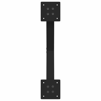 spisebordsben X-formet 2 stk. sort 50x(72-73) cm stål