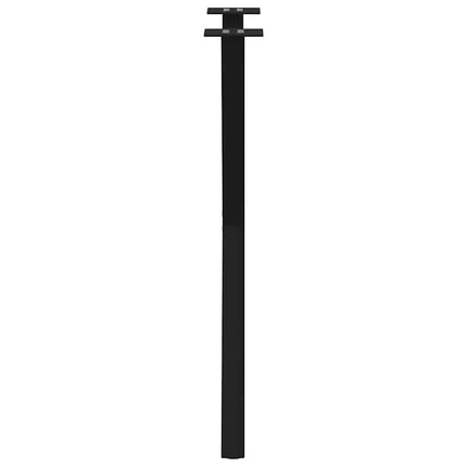spisebordsben X-formet 2 stk. sort 57 x (72-73) cm stål