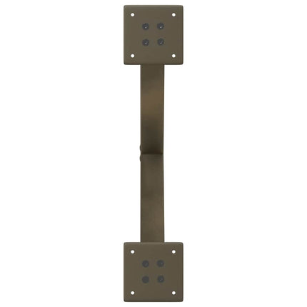 spisebordsben X-formet 2 stk. naturstål 57 x (72-73) cm stål