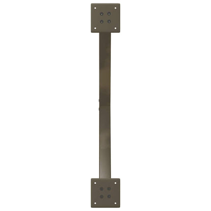 spisebordsben X-formet 2 stk. naturstål 70 x (72-73) cm stål