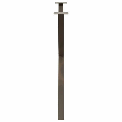 spisebordsben X-formet 2 stk. naturstål 90x(72-73) cm stål