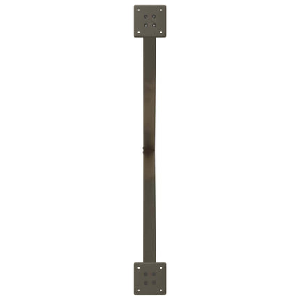 spisebordsben X-formet 2 stk. naturstål 90x(72-73) cm stål
