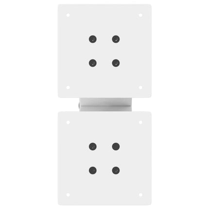 sofabordsben X-formet 2 stk. hvid 30x(30-31) cm stål