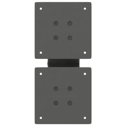 sofabordsben X-formet 2 stk. antracit 30x(30-31) cm stål