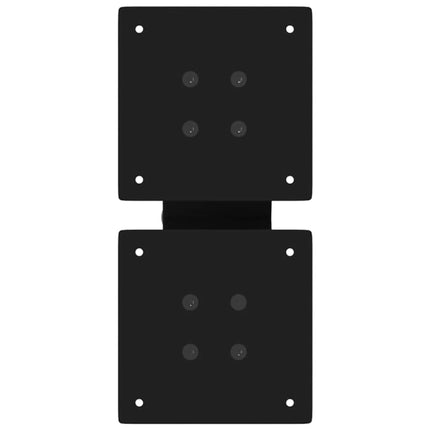 sofabordsben X-formet 2 stk. sort 40x(30-31) cm stål