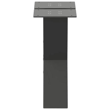 sofabordsben X-formet 2 stk. antracit 40x(30-31) cm stål