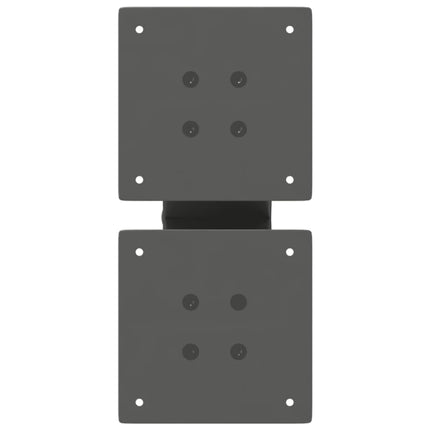 sofabordsben X-formet 2 stk. antracit 40x(30-31) cm stål