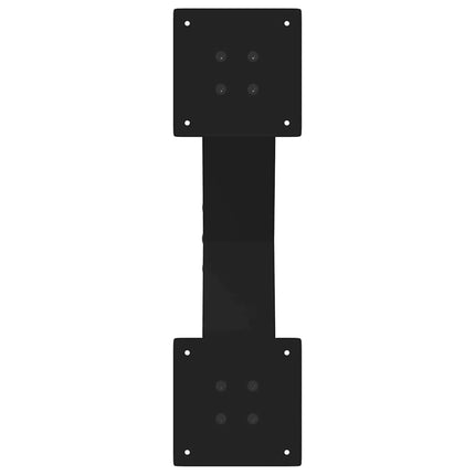 sofabordsben X-formet 2 stk. sort 60 x (30-31) cm stål