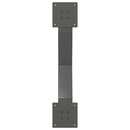 sofabordsben X-formet 2 stk. antracit 70x(30-31) cm stål