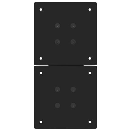 sofabordsben X-formet 2 stk. sort 28 x (42-43) cm stål