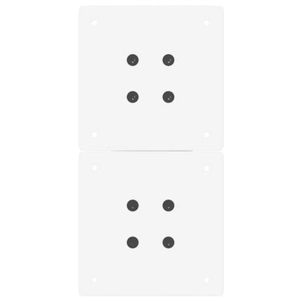 sofabordsben X-formet 2 stk. hvid 28 x (42-43) cm stål